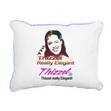 Thizzel Elegant Logo Rectangular Canvas Pillow