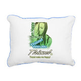 Thizzel make me Happy Rectangular Canvas Pillow