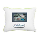 Thizzel Exist Logo Rectangular Canvas Pillow