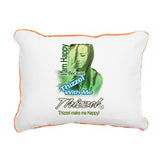 Thizzel make me Happy Rectangular Canvas Pillow