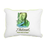 Thizzel make me Happy Rectangular Canvas Pillow