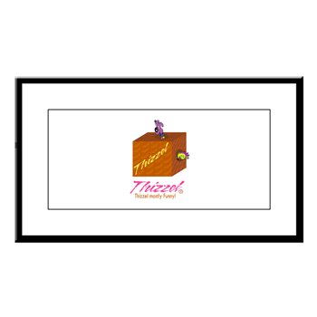 Funny Logo Small Framed Print
