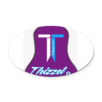 Thizzel Bell Oval Car Magnet