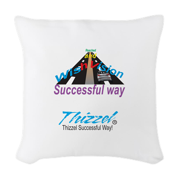 Thizzel Successful Logo Woven Throw Pillow