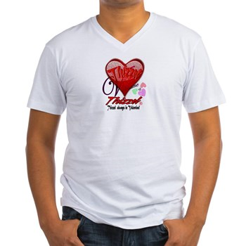 Valentine Logo Men's V-Neck T-Shirt