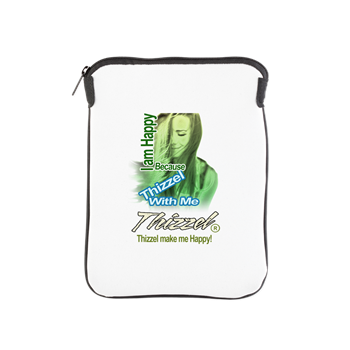 Thizzel make me Happy iPad Sleeve