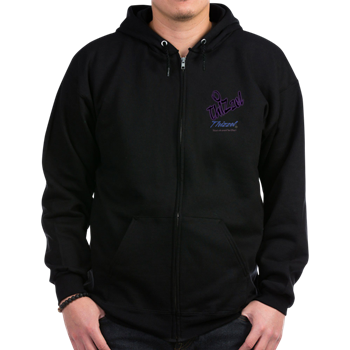 Text effect Logo Zip Hoodie