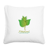 Growing Vector Logo Square Canvas Pillow