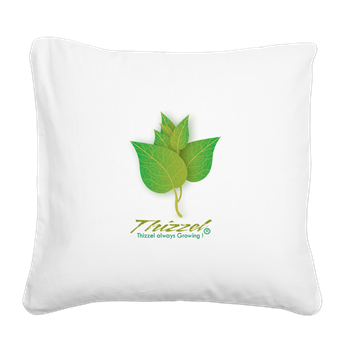 Growing Vector Logo Square Canvas Pillow