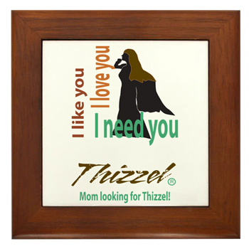 Mom Looking for Thizzel Framed Tile