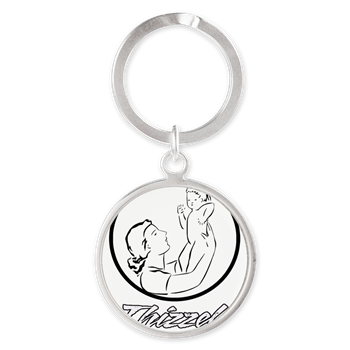 Mom Baby Logo Keychains