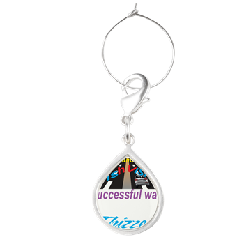 Thizzel Successful Logo Teardrop Wine Charm