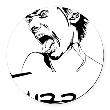 Thizzel Madness Round Car Magnet