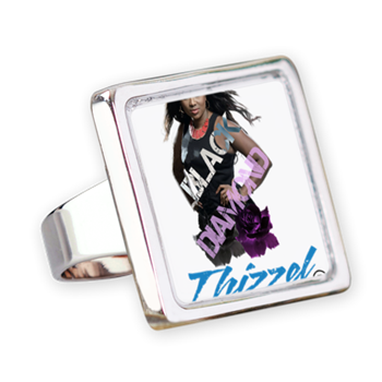 Thizzel Diamond Square Ring