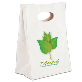 Growing Vector Logo Canvas Lunch Tote