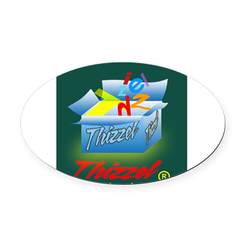 Thizzel Gifts Oval Car Magnet