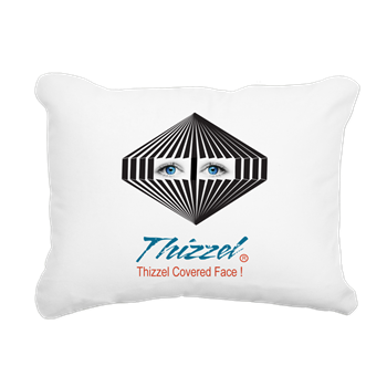 Thizzel Face Logo Rectangular Canvas Pillow