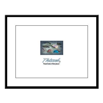 Thizzel Exist Logo Large Framed Print