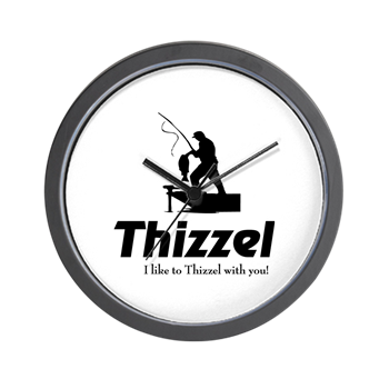Thizzel Fishing Wall Clock