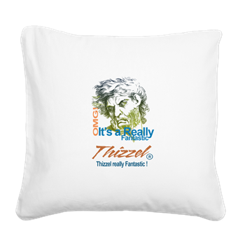Thizzel really Fantastic Square Canvas Pillow