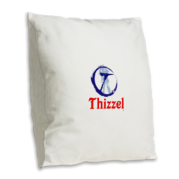 THIZZEL Trademark Burlap Throw Pillow