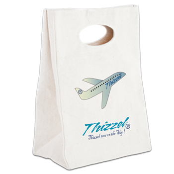 Travel Vector Logo Canvas Lunch Tote