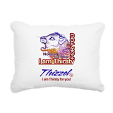 Am Thirsty Logo Rectangular Canvas Pillow