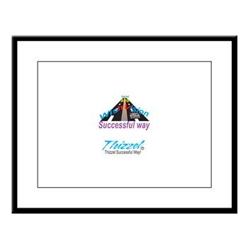 Thizzel Successful Logo Large Framed Print