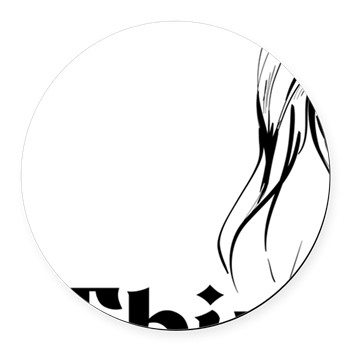 Thizzel Lady Round Car Magnet