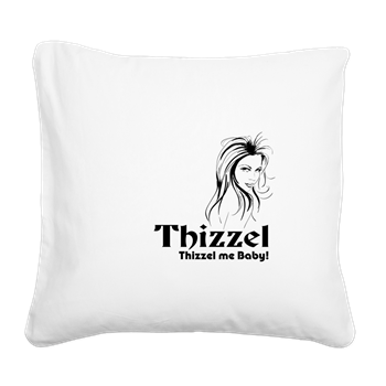Thizzel Lady Square Canvas Pillow