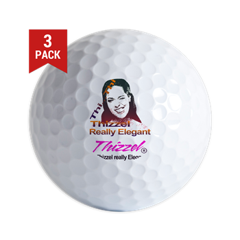 Thizzel Elegant Logo Golf Ball