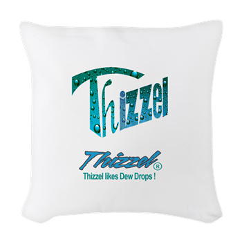 Dew Drops Logo Woven Throw Pillow