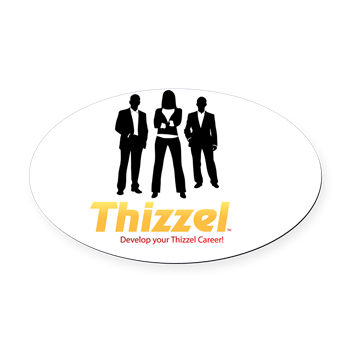Thizzel Career Oval Car Magnet
