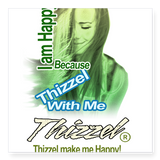 Thizzel make me Happy Sticker