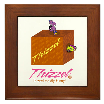 Funny Logo Framed Tile