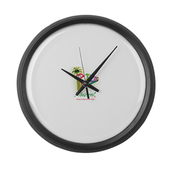 Live Tex Tree Vector Logo Large Wall Clock