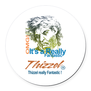 Thizzel really Fantastic Round Car Magnet