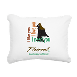 Mom Looking for Thizzel Rectangular Canvas Pillow