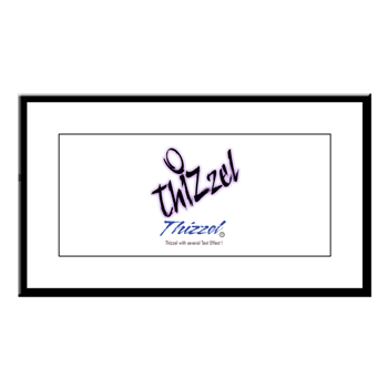 Text Effect Logo Small Framed Print