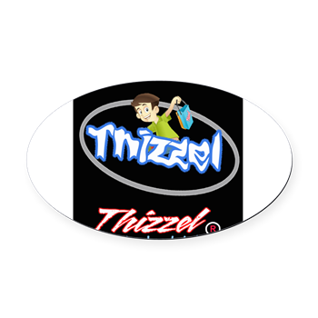 Thizzel Boy Oval Car Magnet