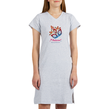 Artistic Leaves Logo Women's Nightshirt