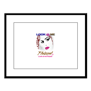 Look at Me Thizzel Large Framed Print