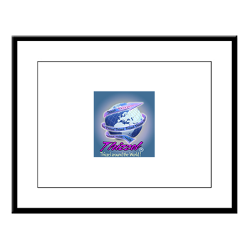 Thizzel Globe Large Framed Print