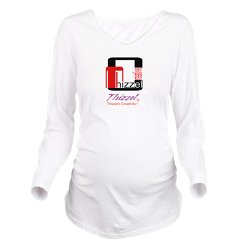 Thizzel Creativity Logo Long Sleeve Maternity T-Shirt