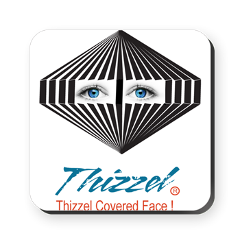 Thizzel Face Logo Cork Coaster