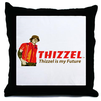 Thizzel Future Throw Pillow