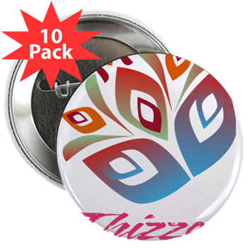 Artistic Leaves Logo 2.25" Button (10 pack)