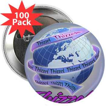 Thizzel Globe 2.25" Button (100 pack)