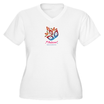 Artistic Leaves Logo Plus Size T-Shirt