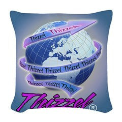 Thizzel Globe Woven Throw Pillow